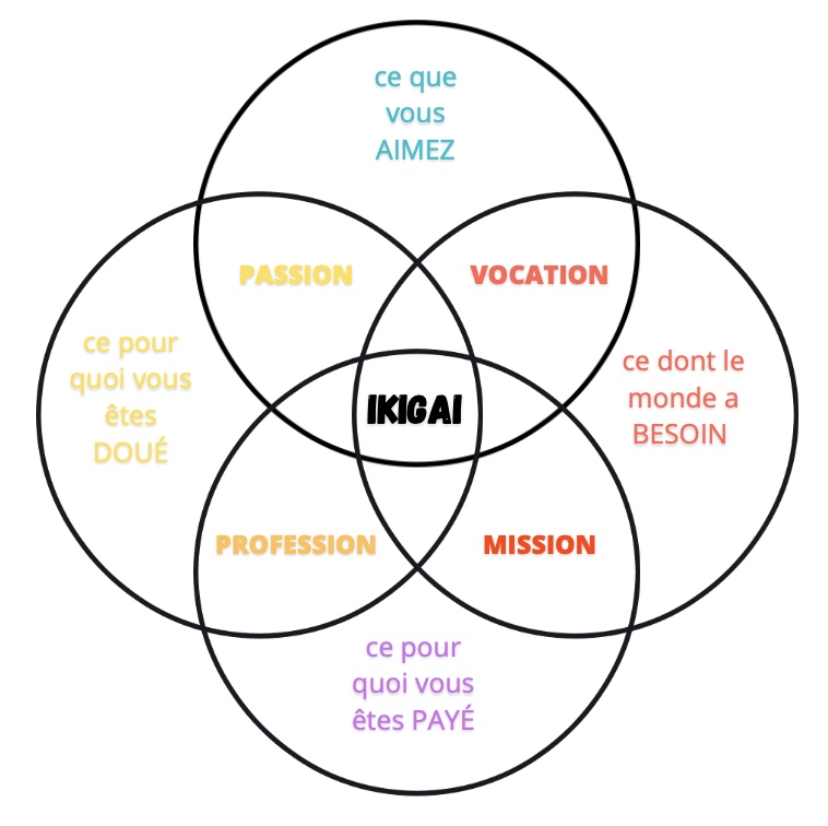 utiliser l ikigai pour savoir si vous êtes aligne avec vous meme